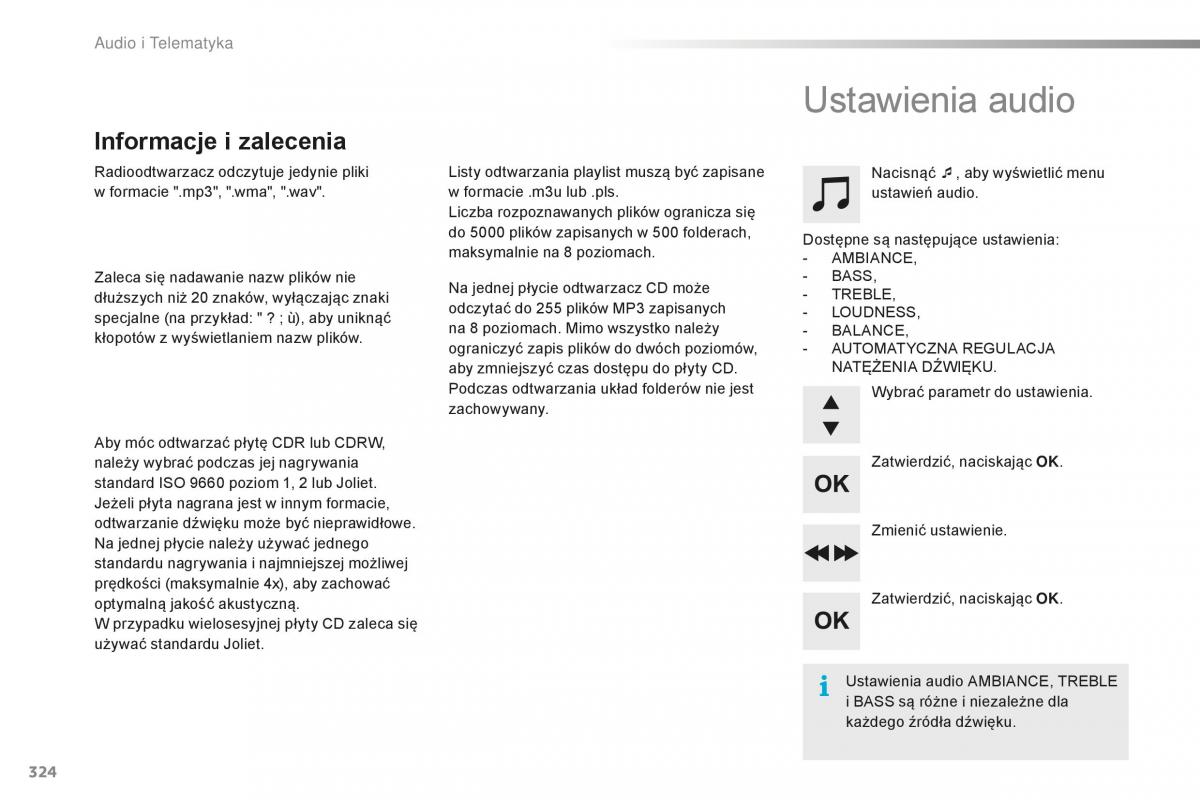 Peugeot 2008 instrukcja obslugi / page 326