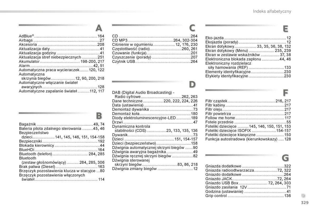 Peugeot 2008 instrukcja obslugi / page 331