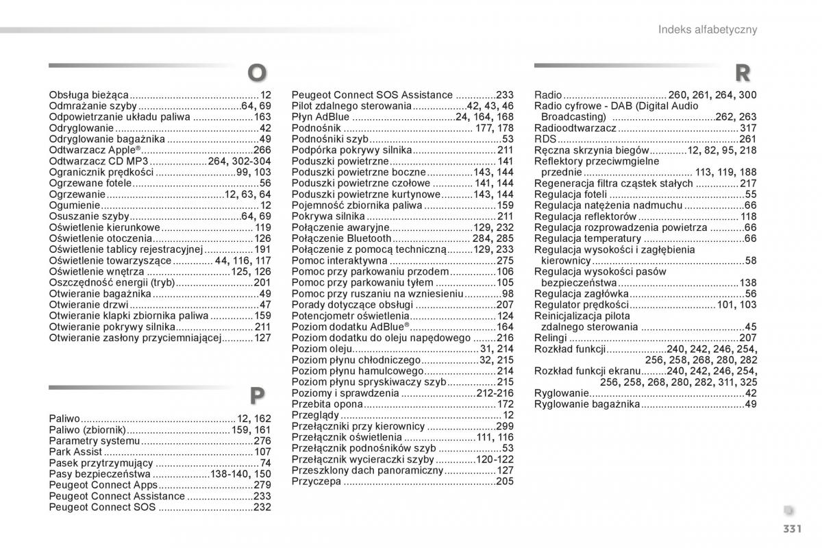 Peugeot 2008 instrukcja obslugi / page 333