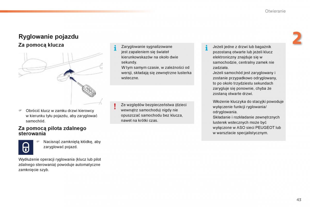 Peugeot 2008 instrukcja obslugi / page 45