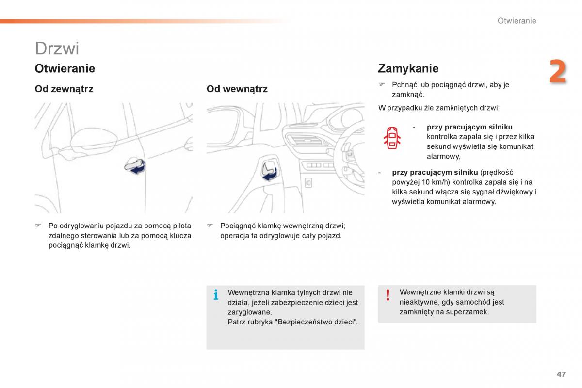 Peugeot 2008 instrukcja obslugi / page 49