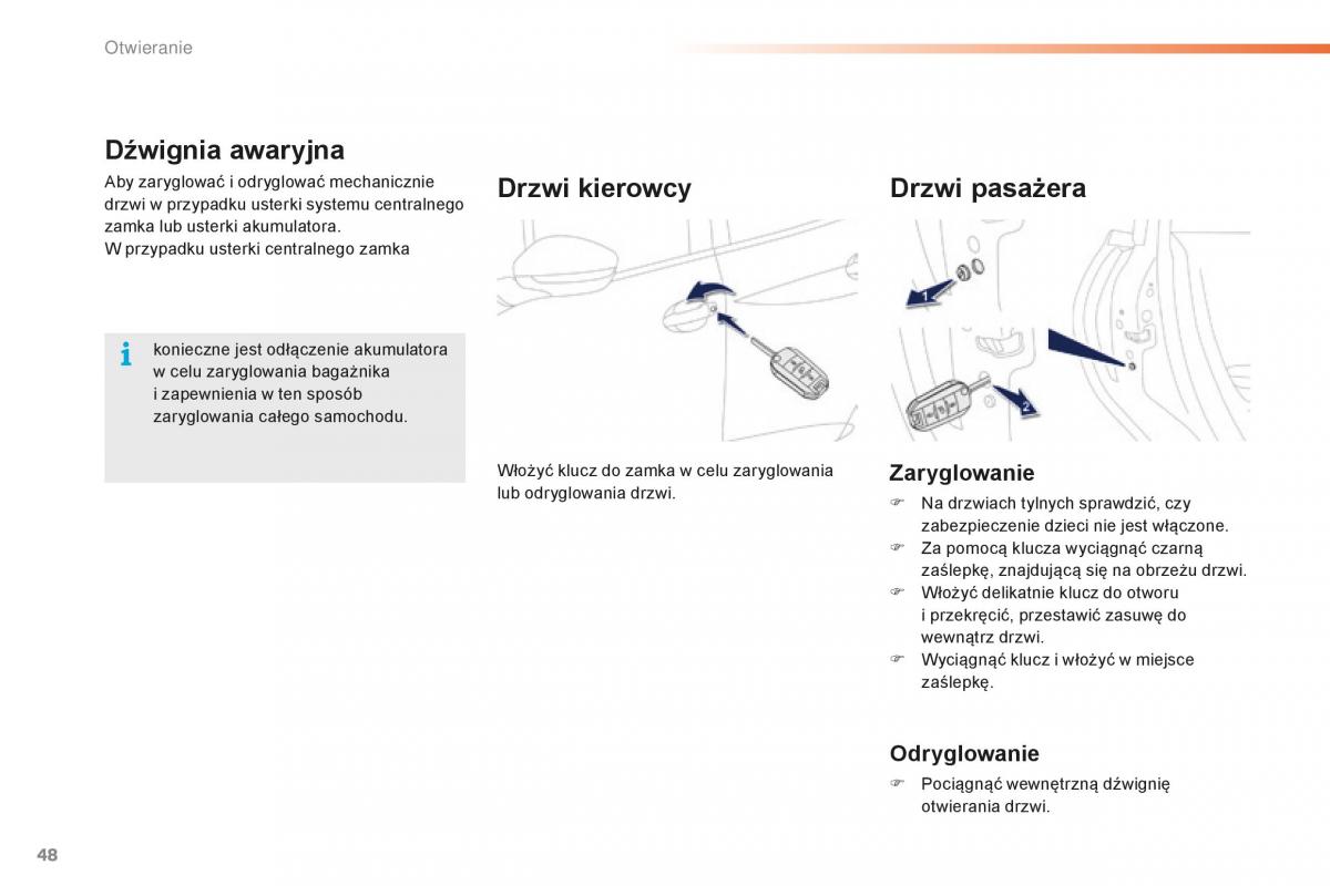 Peugeot 2008 instrukcja obslugi / page 50