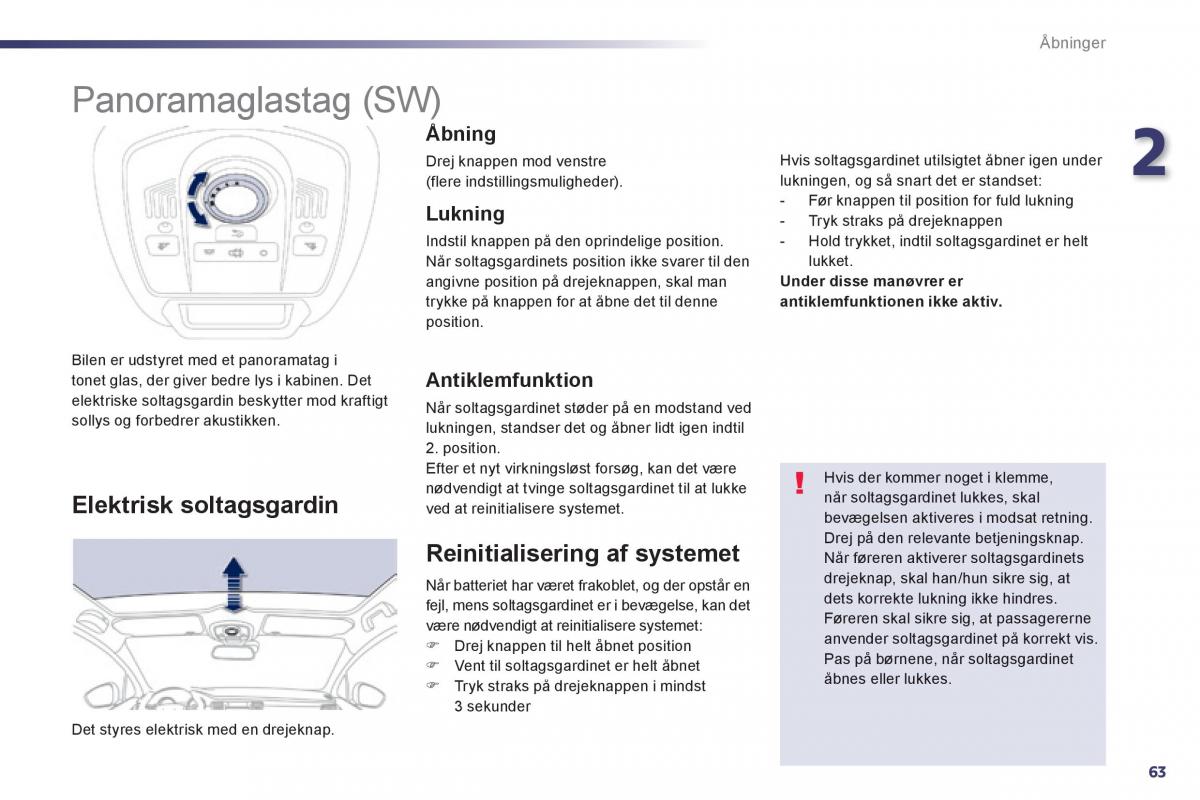 Peugeot 508 Bilens instruktionsbog / page 65