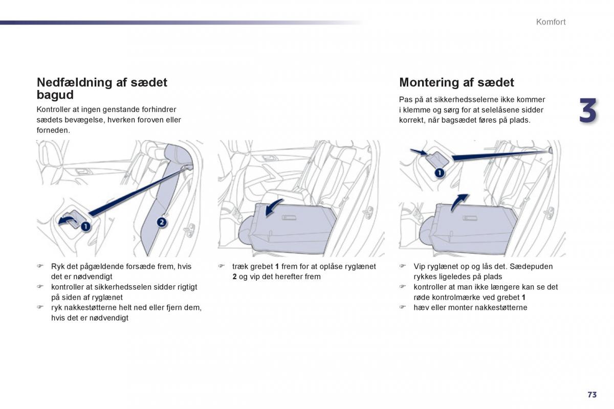 Peugeot 508 Bilens instruktionsbog / page 75