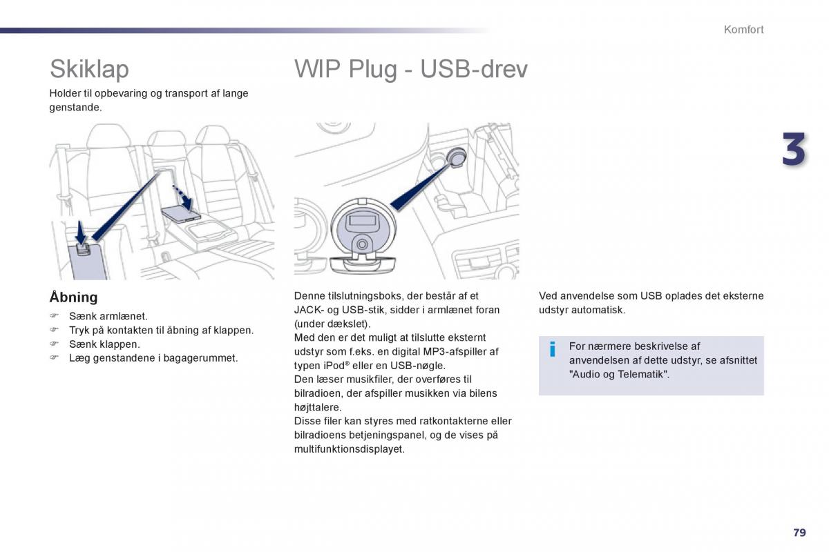 Peugeot 508 Bilens instruktionsbog / page 81