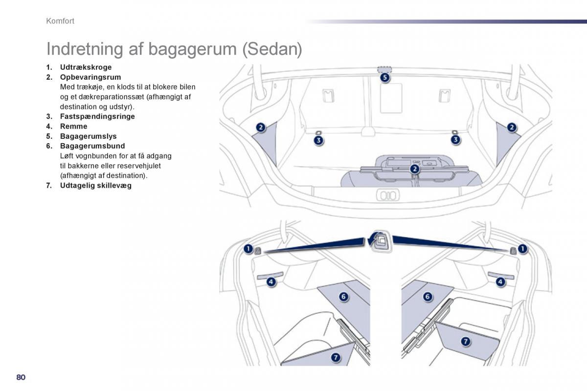 Peugeot 508 Bilens instruktionsbog / page 82