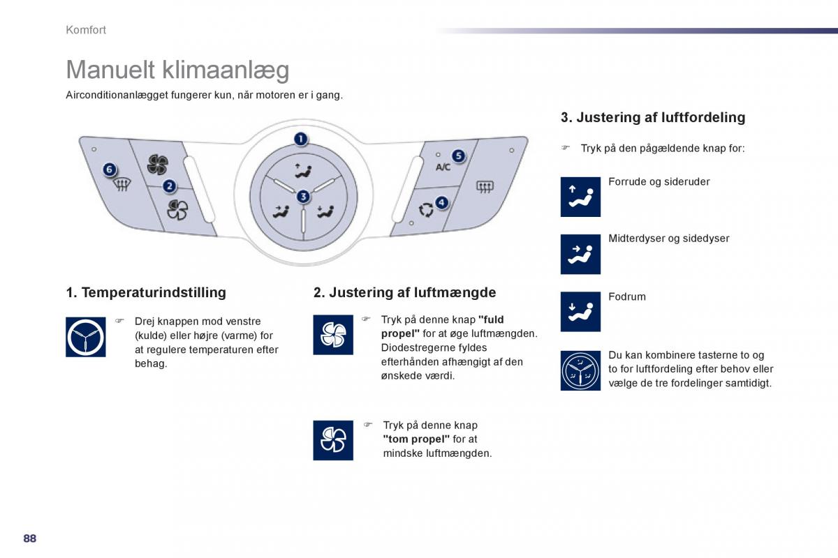 Peugeot 508 Bilens instruktionsbog / page 90