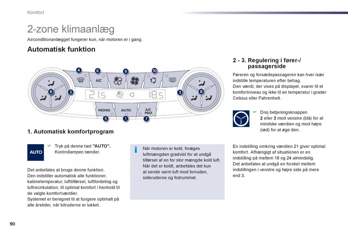 Peugeot 508 Bilens instruktionsbog / page 92