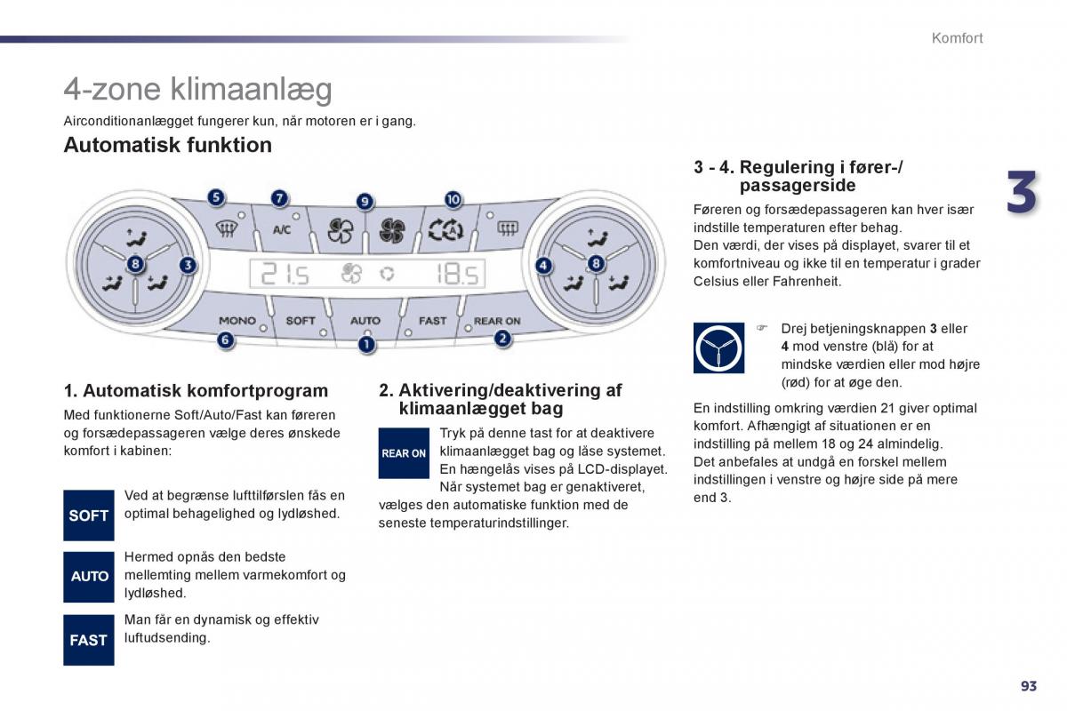 Peugeot 508 Bilens instruktionsbog / page 95