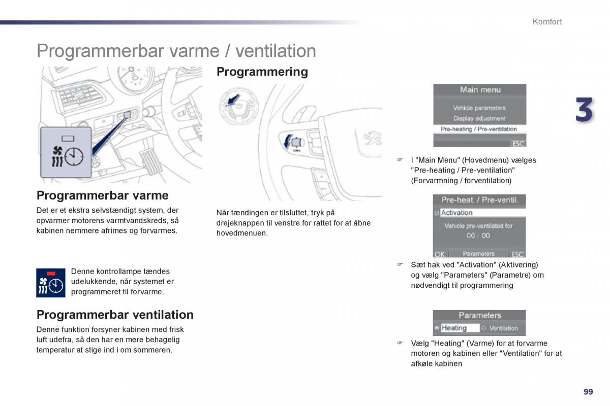 Peugeot 508 Bilens instruktionsbog / page 101