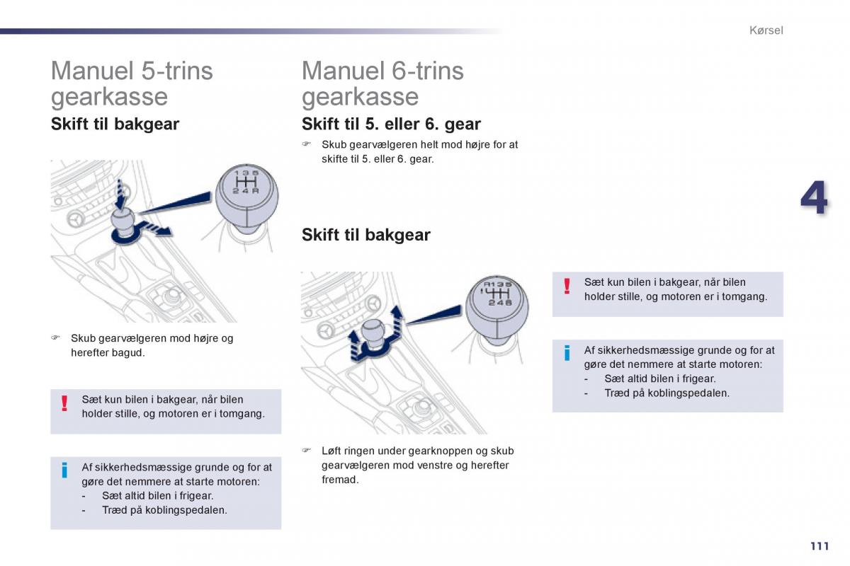 Peugeot 508 Bilens instruktionsbog / page 113