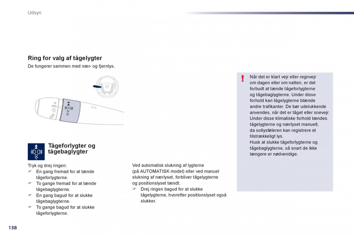 Peugeot 508 Bilens instruktionsbog / page 140