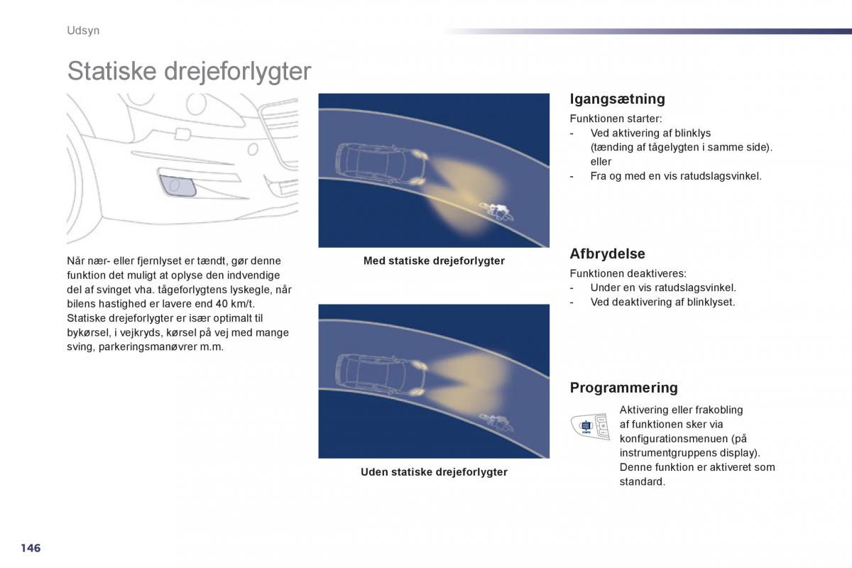 Peugeot 508 Bilens instruktionsbog / page 148