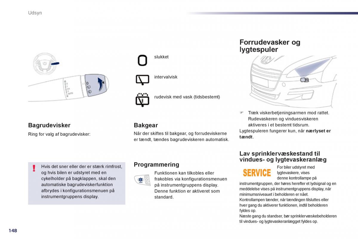 Peugeot 508 Bilens instruktionsbog / page 150