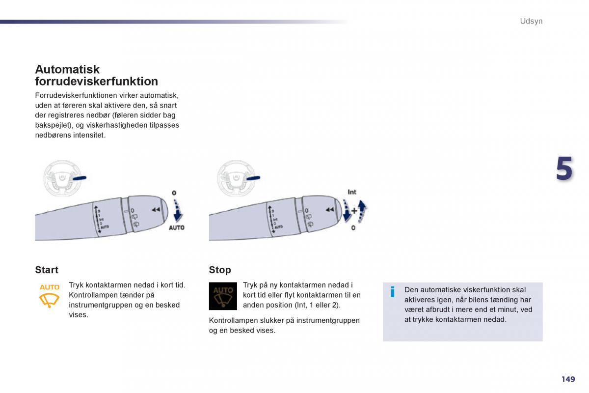 Peugeot 508 Bilens instruktionsbog / page 151