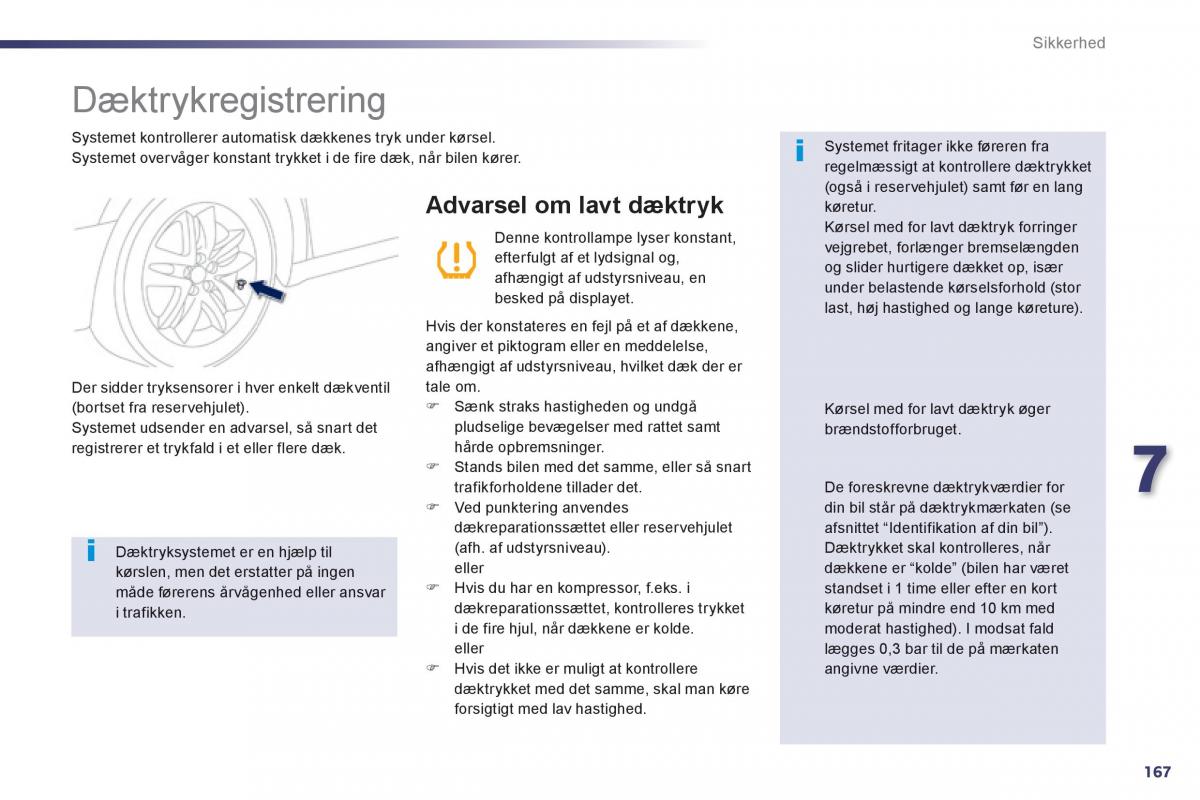 Peugeot 508 Bilens instruktionsbog / page 169