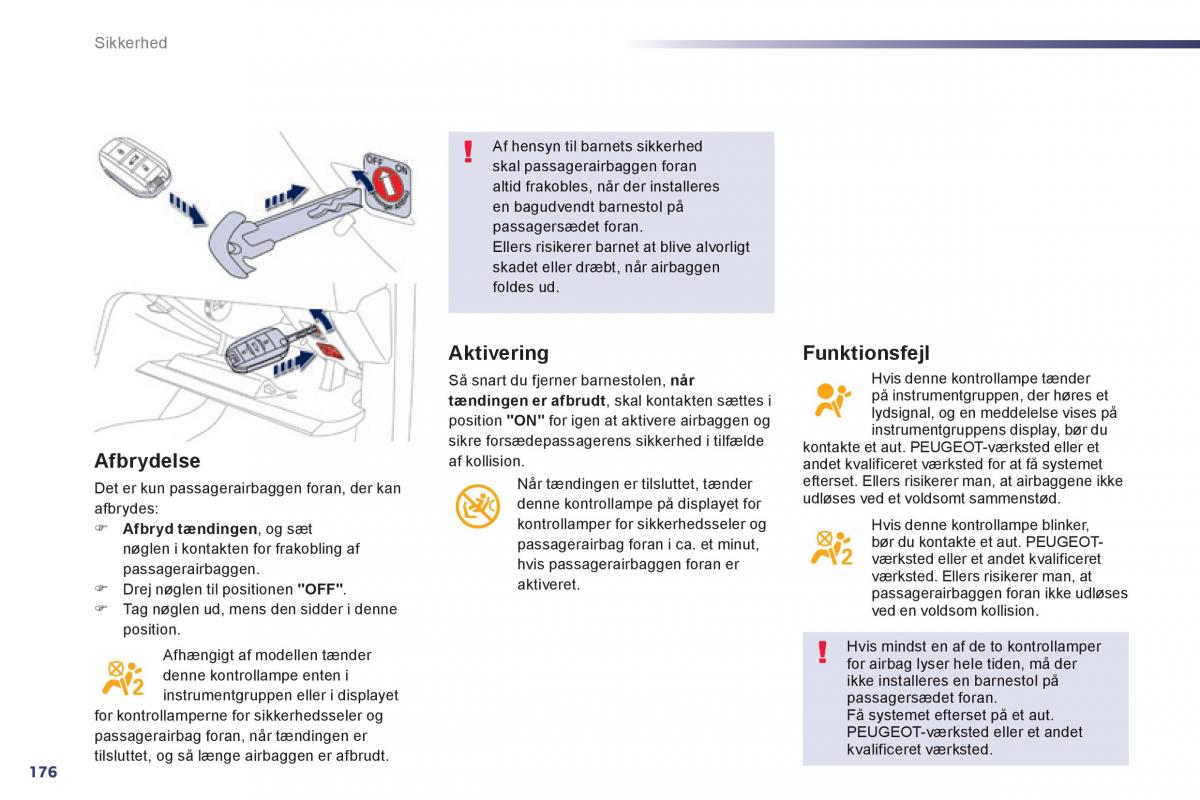 Peugeot 508 Bilens instruktionsbog / page 178