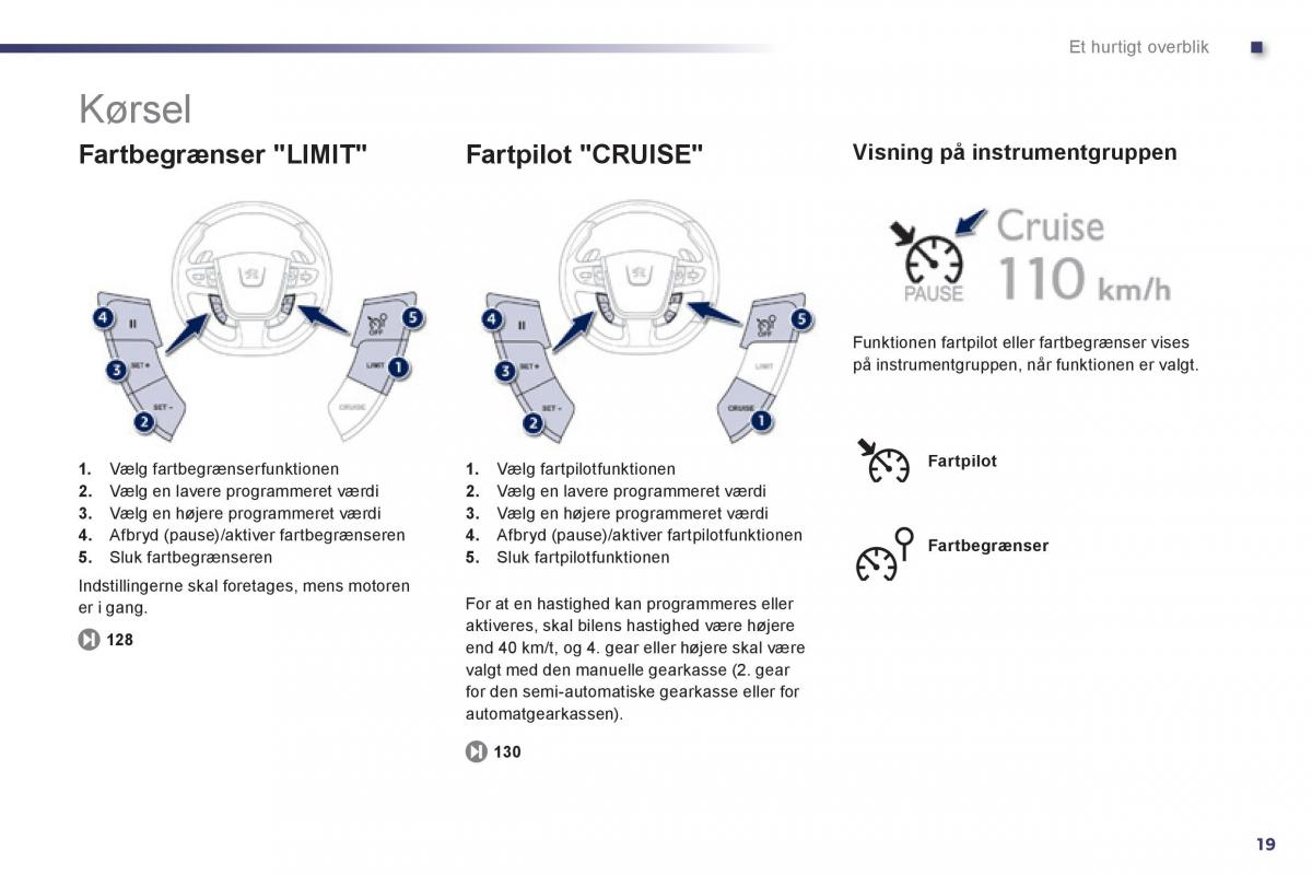 Peugeot 508 Bilens instruktionsbog / page 21