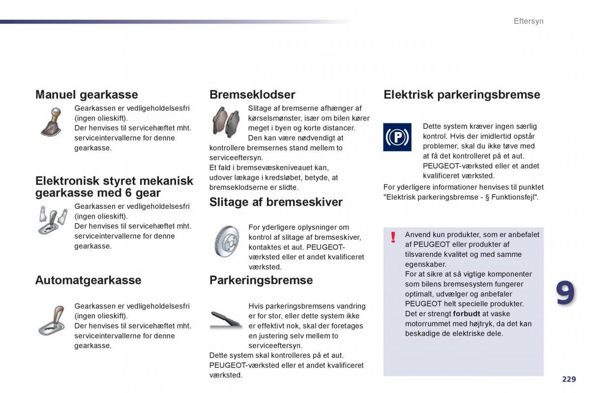 Peugeot 508 Bilens instruktionsbog / page 231