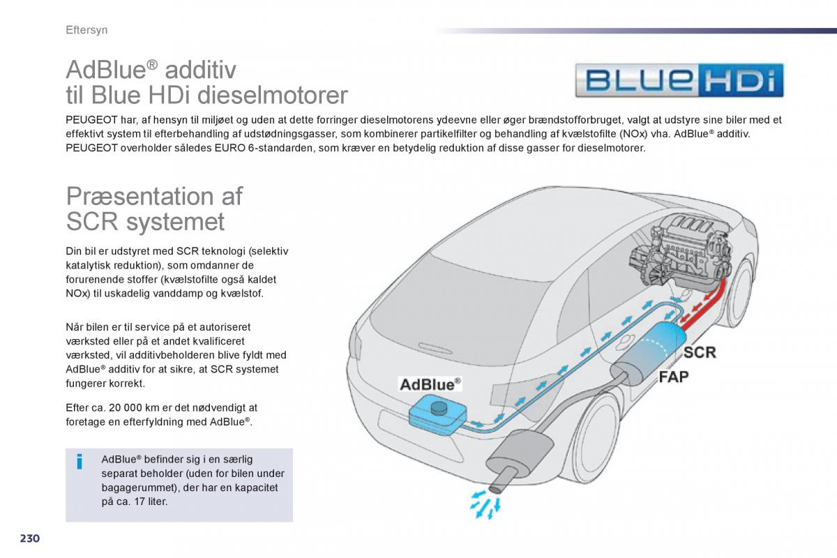 Peugeot 508 Bilens instruktionsbog / page 232