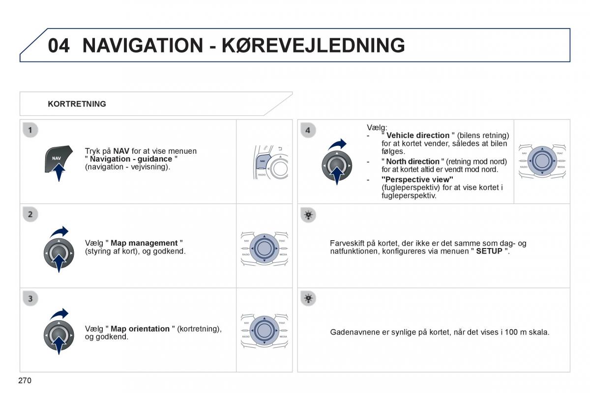 Peugeot 508 Bilens instruktionsbog / page 272