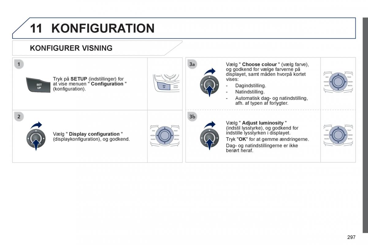 Peugeot 508 Bilens instruktionsbog / page 299