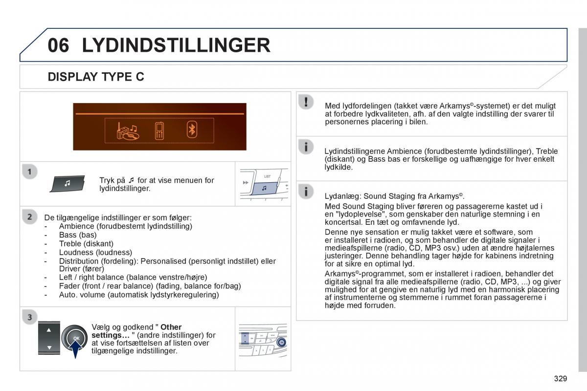 Peugeot 508 Bilens instruktionsbog / page 331