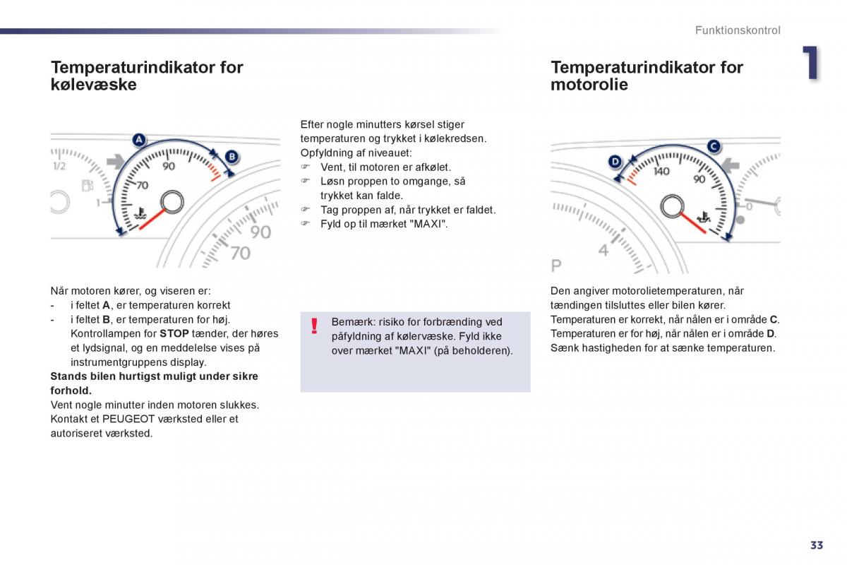 Peugeot 508 Bilens instruktionsbog / page 35