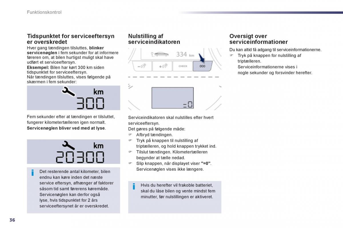 Peugeot 508 Bilens instruktionsbog / page 38