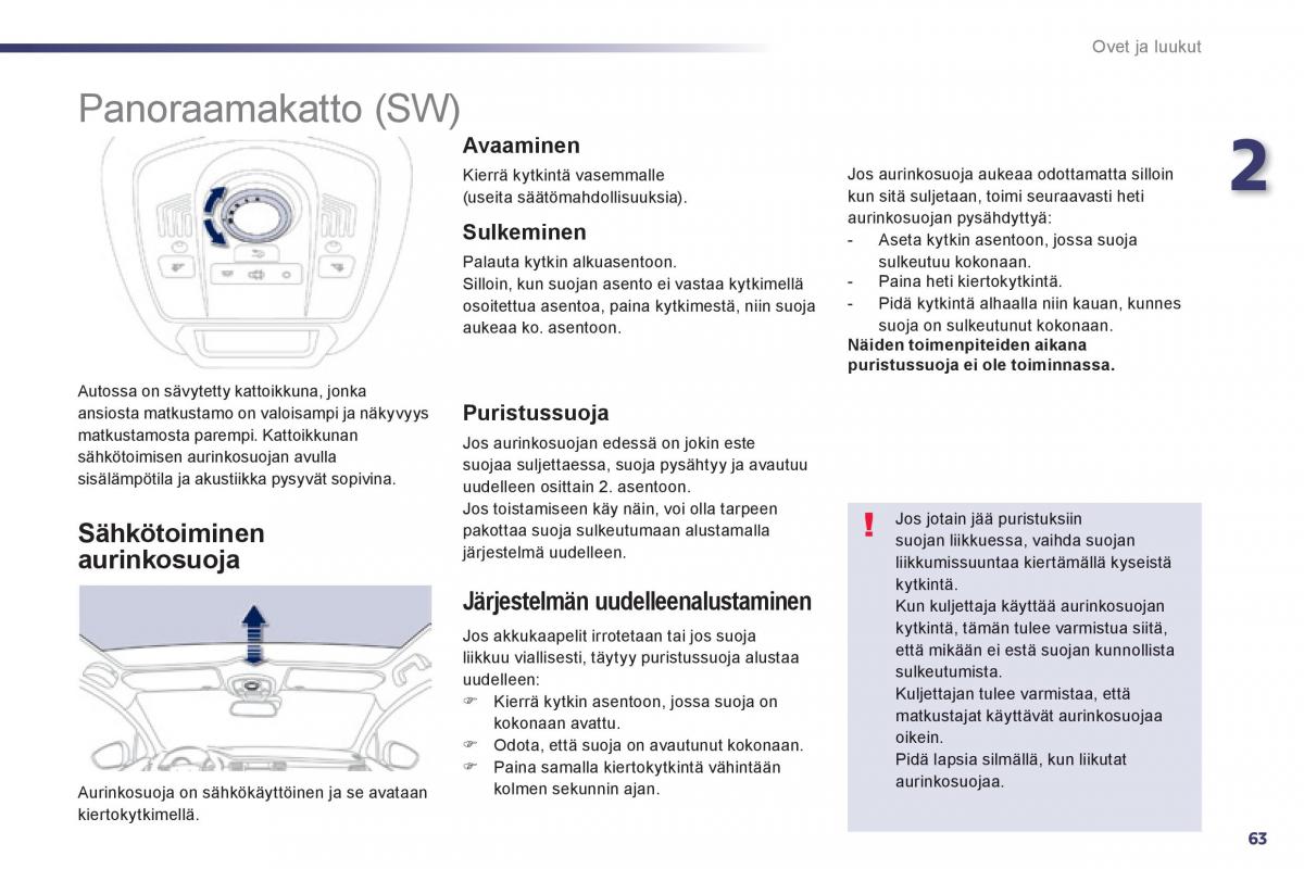 Peugeot 508 omistajan kasikirja / page 65