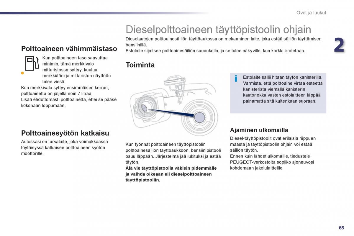 Peugeot 508 omistajan kasikirja / page 67