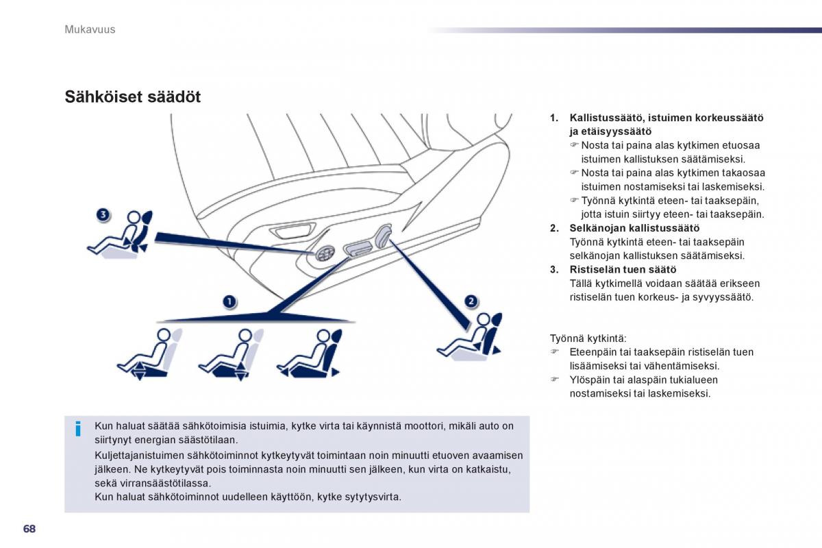 Peugeot 508 omistajan kasikirja / page 70