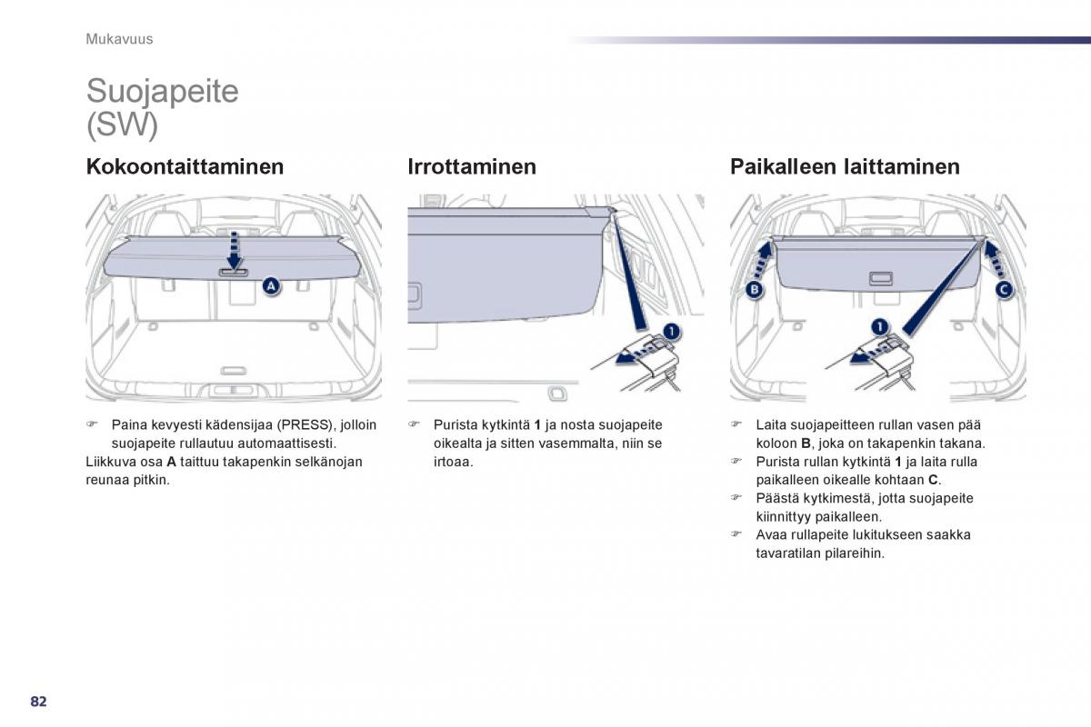 Peugeot 508 omistajan kasikirja / page 84