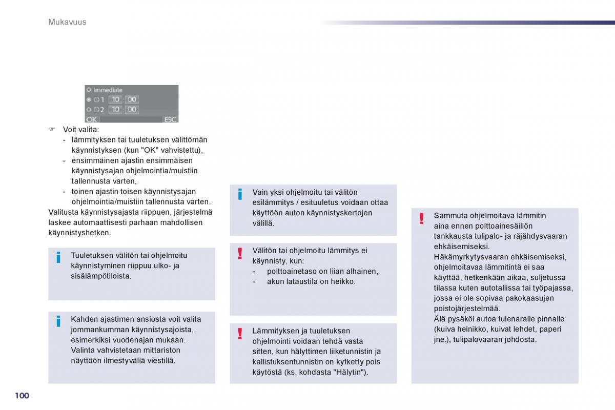 Peugeot 508 omistajan kasikirja / page 102