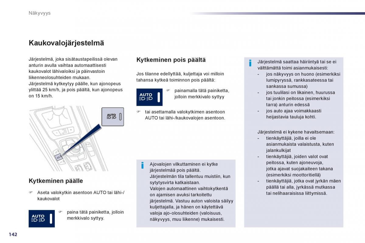 Peugeot 508 omistajan kasikirja / page 144