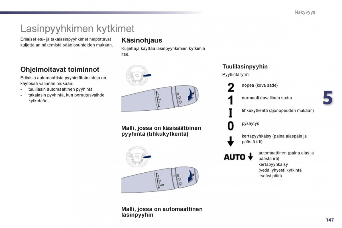 Peugeot 508 omistajan kasikirja / page 149