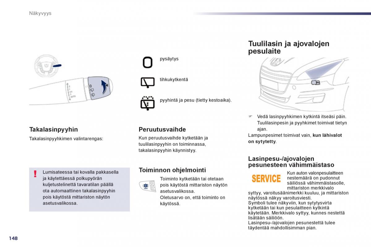 Peugeot 508 omistajan kasikirja / page 150