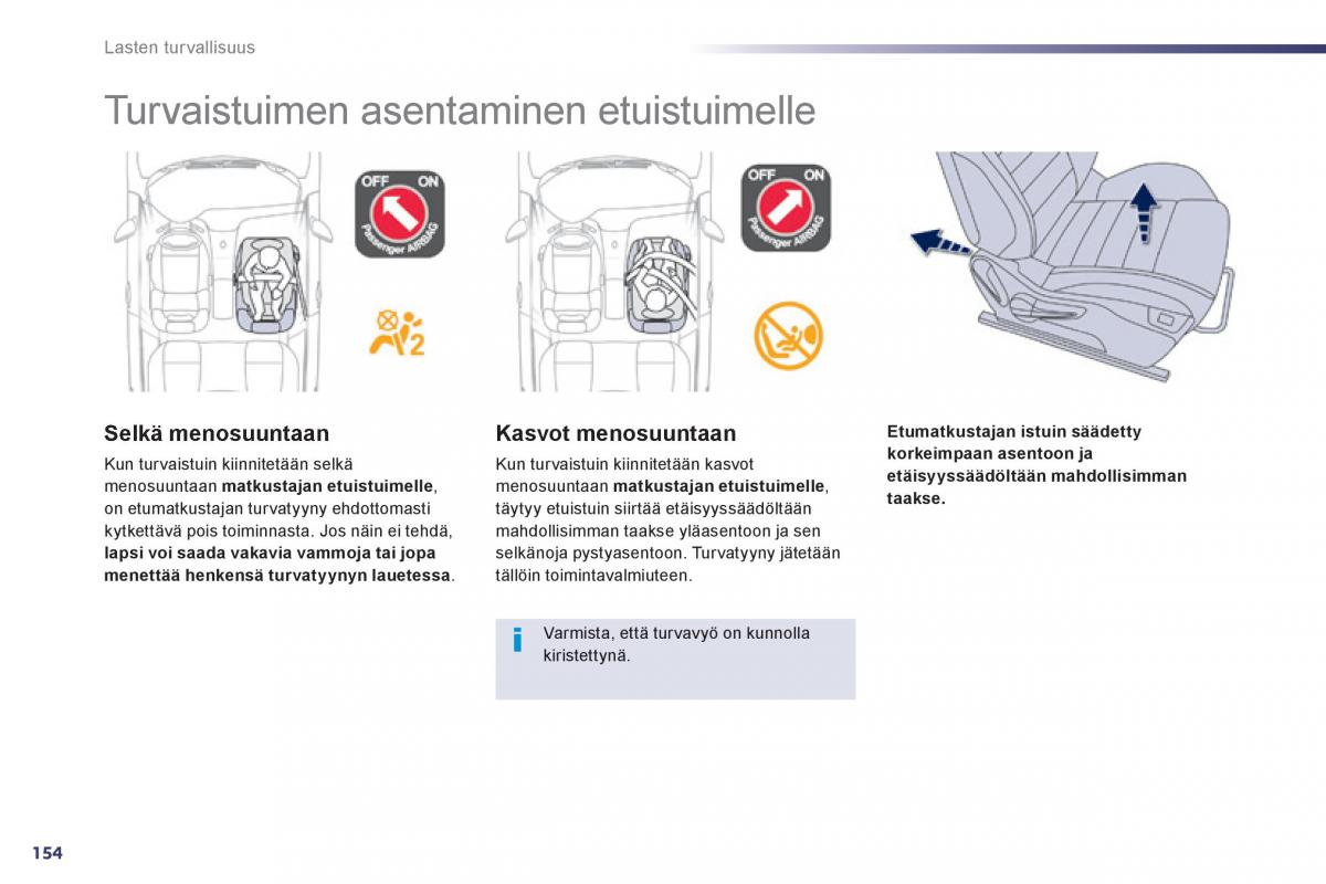 Peugeot 508 omistajan kasikirja / page 156