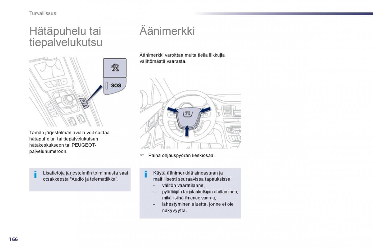 Peugeot 508 omistajan kasikirja / page 168