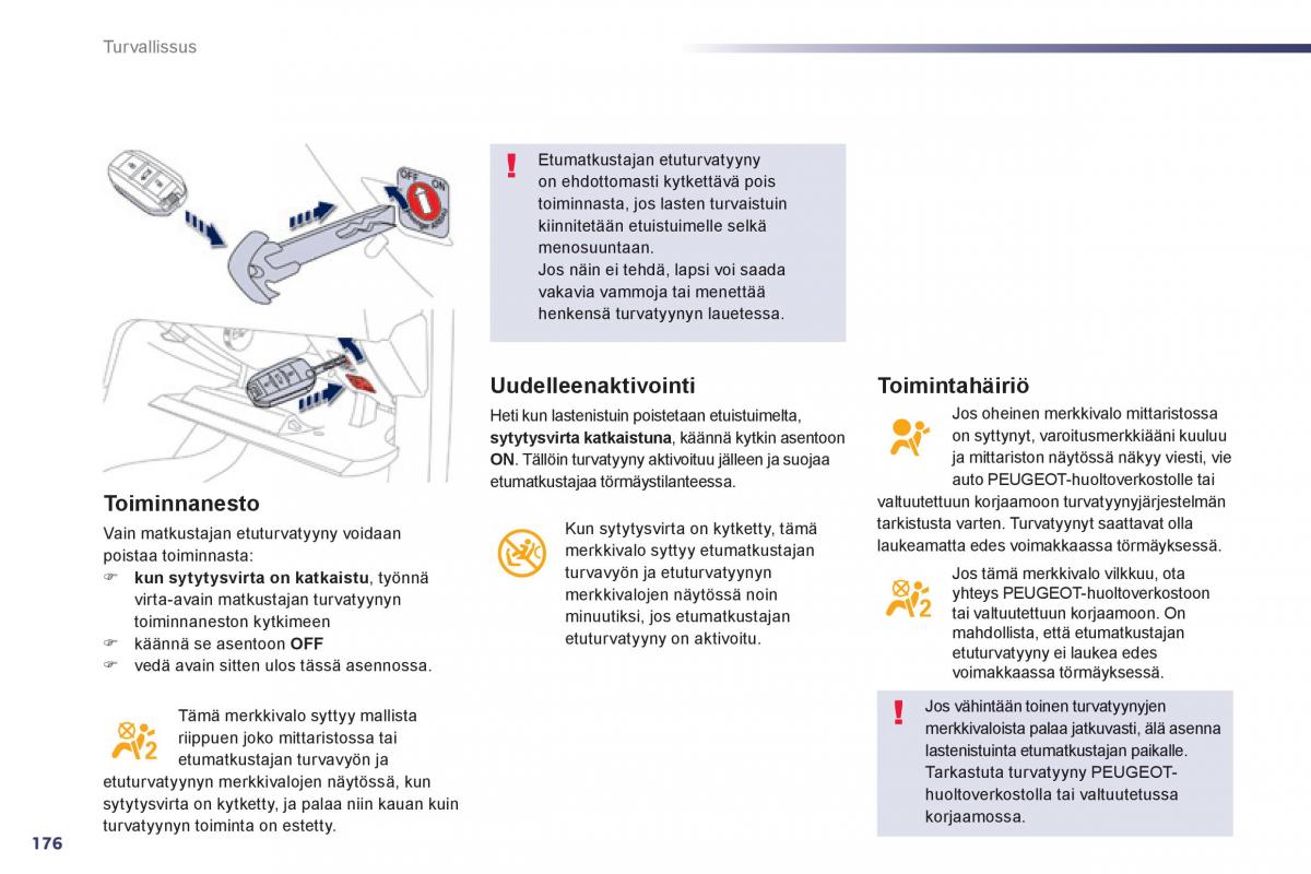 Peugeot 508 omistajan kasikirja / page 178