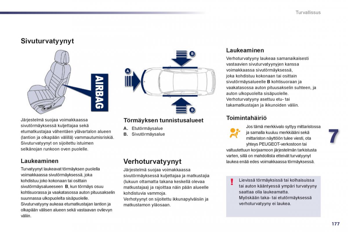 Peugeot 508 omistajan kasikirja / page 179