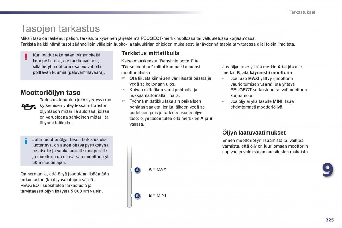 Peugeot 508 omistajan kasikirja / page 227