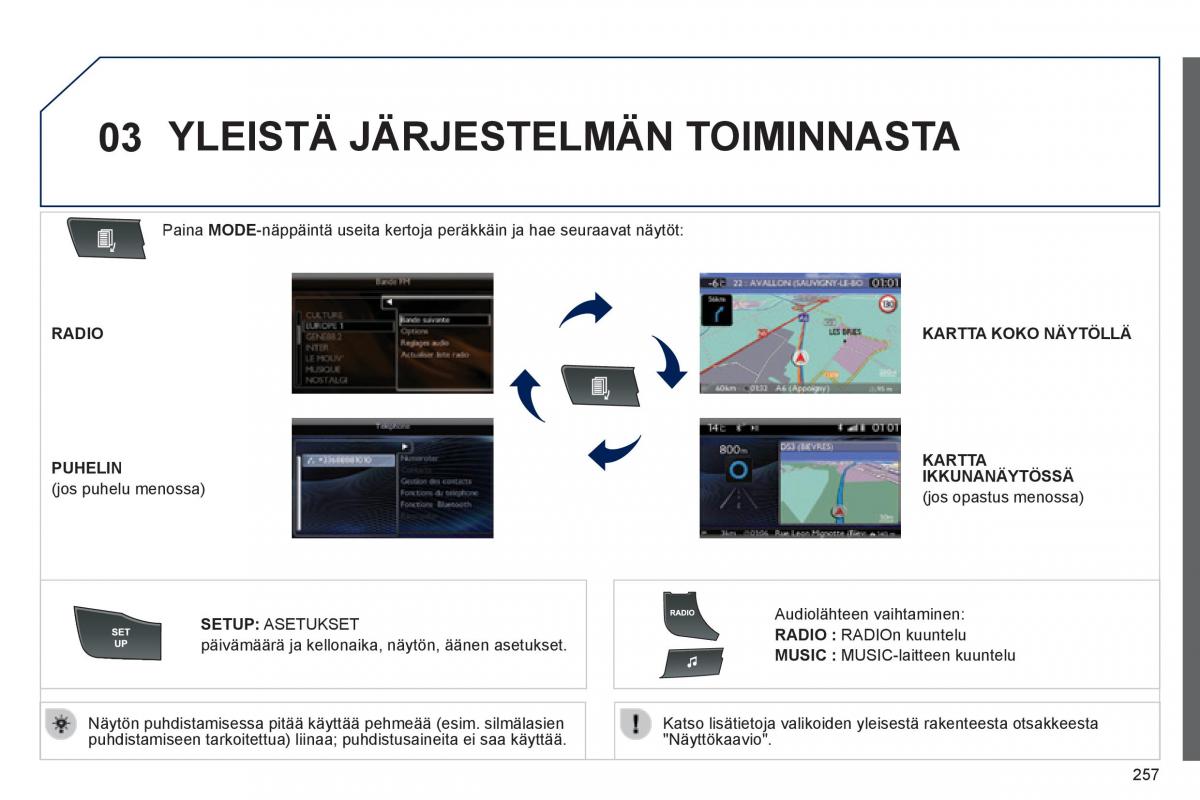 Peugeot 508 omistajan kasikirja / page 259