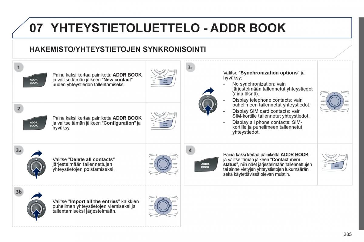 Peugeot 508 omistajan kasikirja / page 287