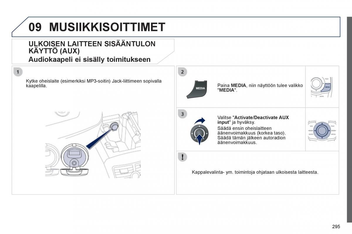 Peugeot 508 omistajan kasikirja / page 297