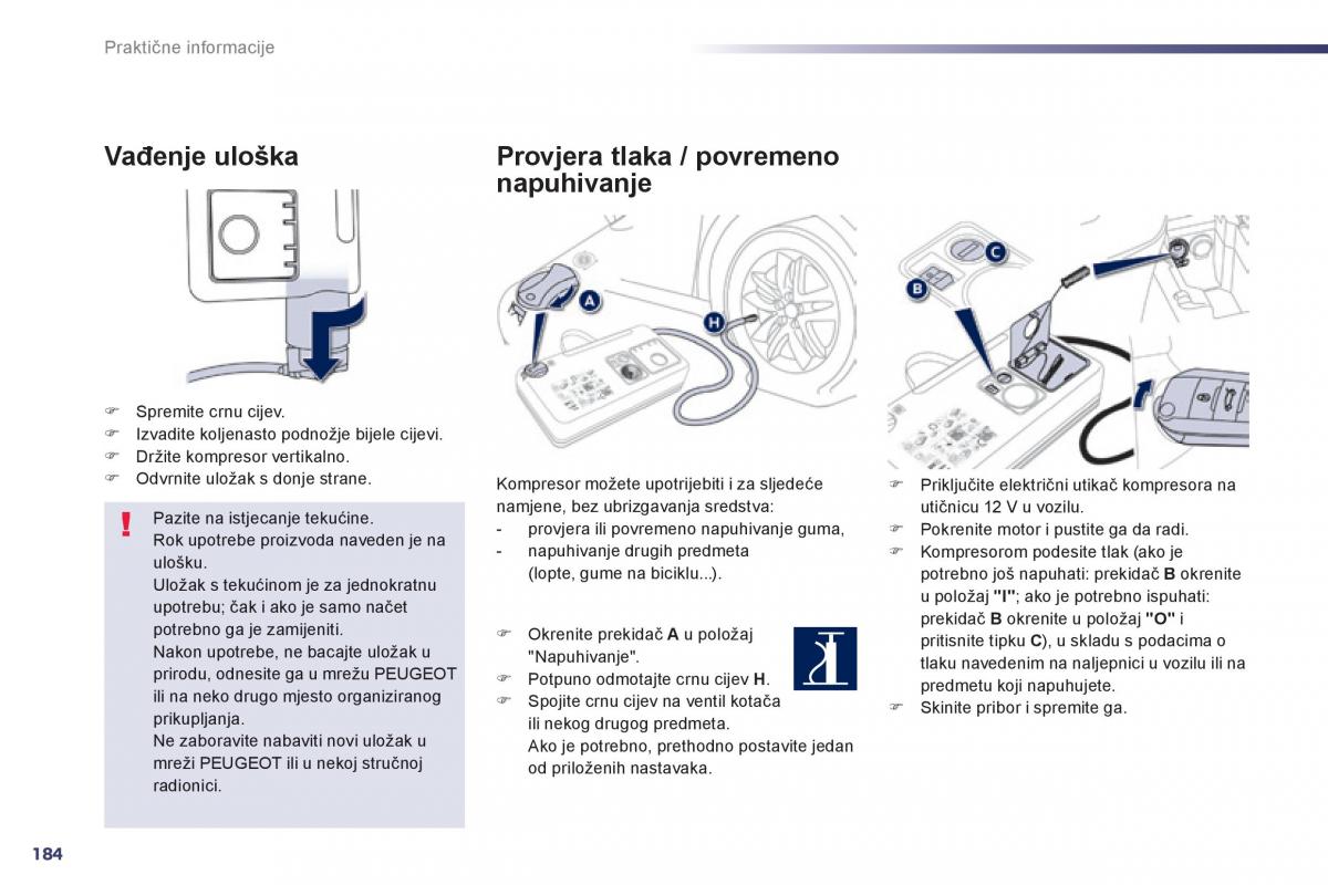 Peugeot 508 vlasnicko uputstvo / page 186