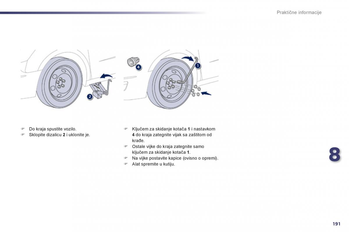 Peugeot 508 vlasnicko uputstvo / page 193