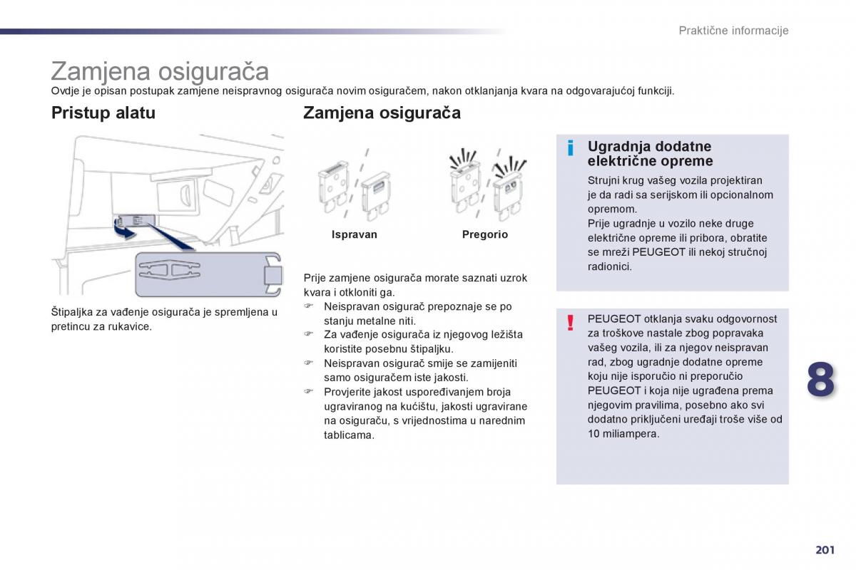 Peugeot 508 vlasnicko uputstvo / page 203