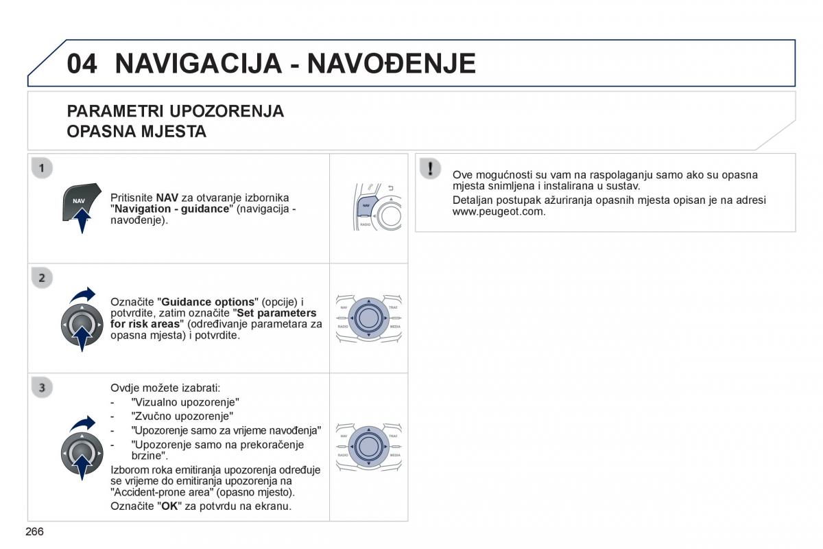 Peugeot 508 vlasnicko uputstvo / page 268