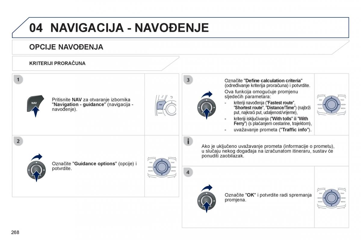 Peugeot 508 vlasnicko uputstvo / page 270